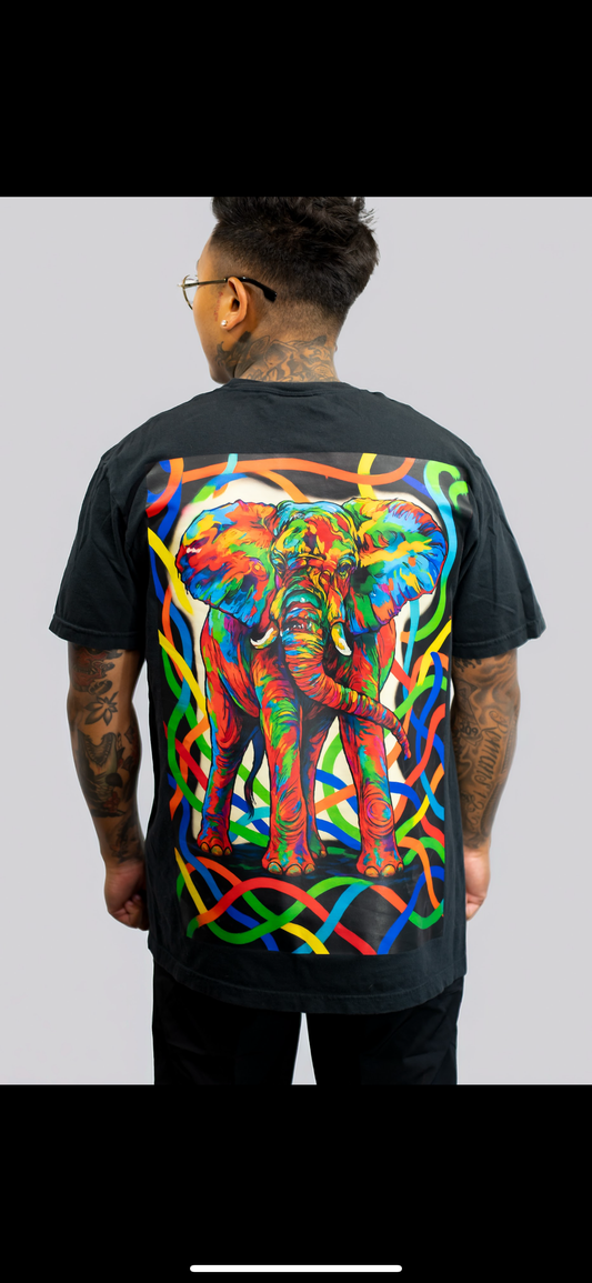 Graffiti Elephant Tee