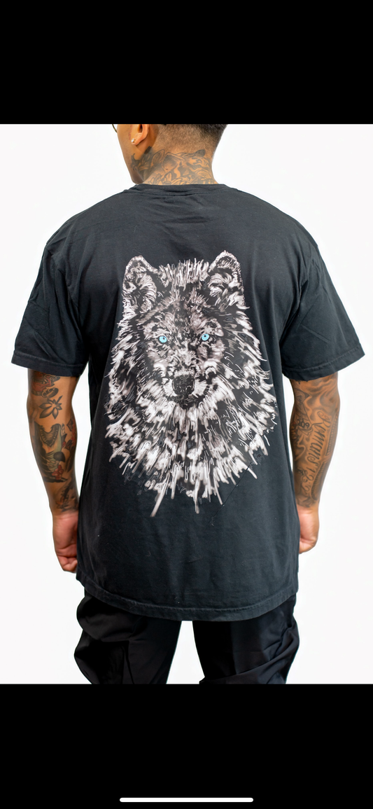 Blue Eyed Dire Wolf Tee