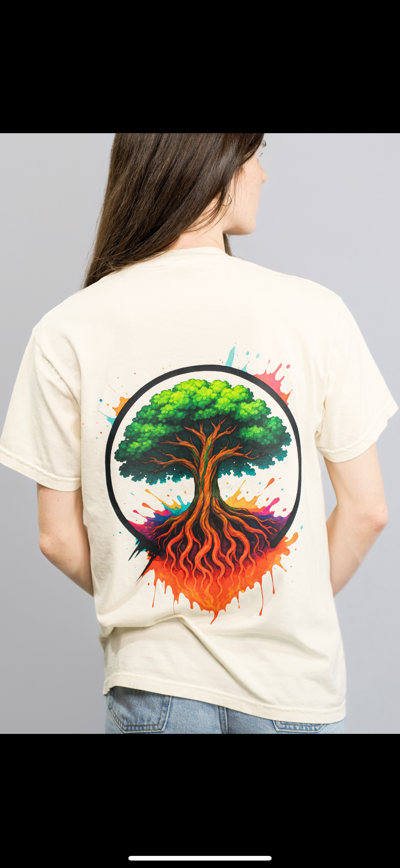 Color Below Surface Logo Tee